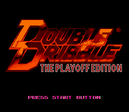 Double Dribble - The Playoff Edition (USA) Title Screen